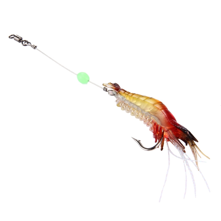 Esche da pesca a forma di gamberetto luminoso 7 cm