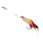 Esche da pesca a forma di gamberetto luminoso 7 cm