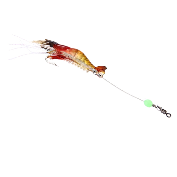 Esche da pesca a forma di gamberetto luminoso 7 cm