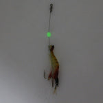 Esche da pesca a forma di gamberetto luminoso 7 cm