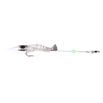 Esche da pesca a forma di gamberetti luminosi 7 cm