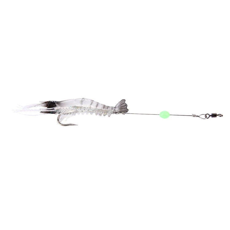 Esche da pesca a forma di gamberetti luminosi 7 cm