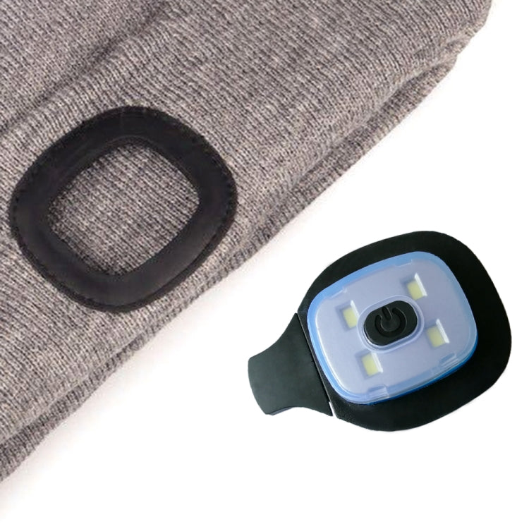 Cappello invernale unisex con 4 luci LED USB Type-C