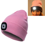 Cappello invernale unisex con 4 luci LED USB Type-C