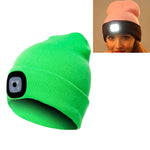 Cappello invernale unisex con 4 luci LED USB Type-C