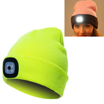 Cappello invernale unisex con 4 luci LED USB Type-C
