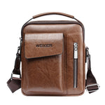 Borsa a tracolla messenger da uomo in pelle PU 24x20x6 cm