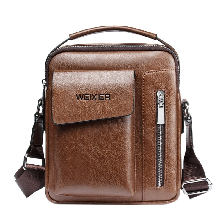Borsa a tracolla messenger da uomo in pelle PU 24x20x6 cm