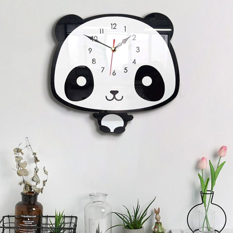 Orologio da parete in acrilico Panda Swing 30x30 cm