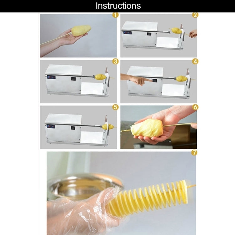 Gru elettrica in acciaio inox per patate 46cm