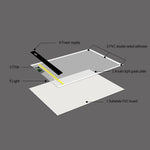 Blocco per schizzi da disegno formato A5 con luce LED USB