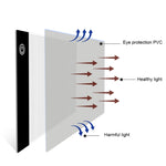 Blocco per schizzi da disegno formato A5 con luce LED USB