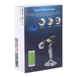 Microscopio digitale USB 1600X con 8 LED e supporto