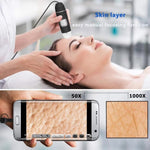 Microscopio digitale USB 1600X con 8 LED e supporto