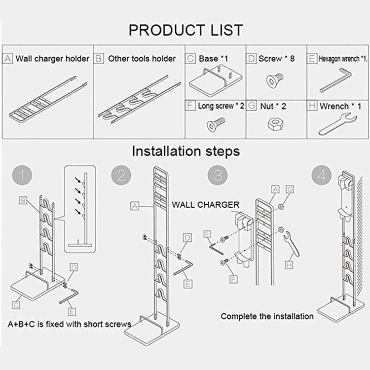 Rack stoccaggio per aspirapolvere Dyson V6 V7 V8 V10