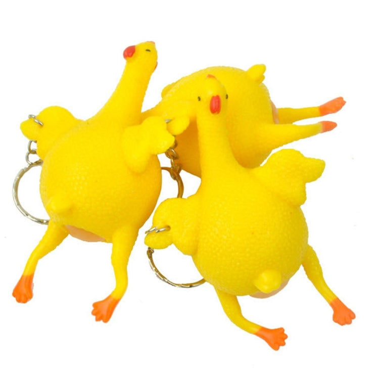 12 pezzi giocattoli antistress pollo e uova in lattice