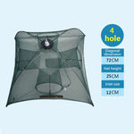 Rete da pesca pieghevole automatica in nylon 4 fori