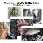 Rete da pesca pieghevole automatica in nylon 4 fori