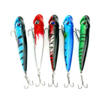 Esche da pesca popper artificiali in plastica 9 cm