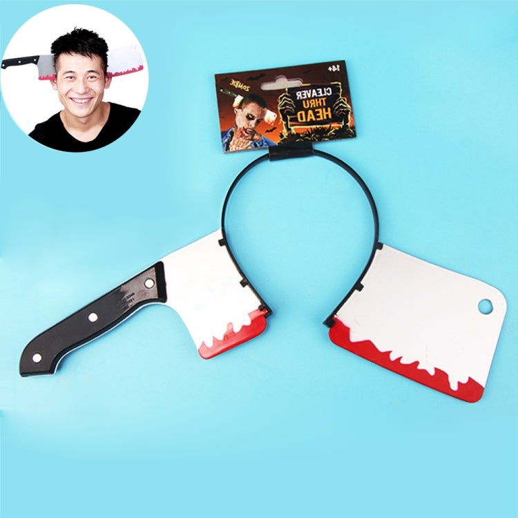 Cerchio per capelli e coltello da cucina in plastica 30cm
