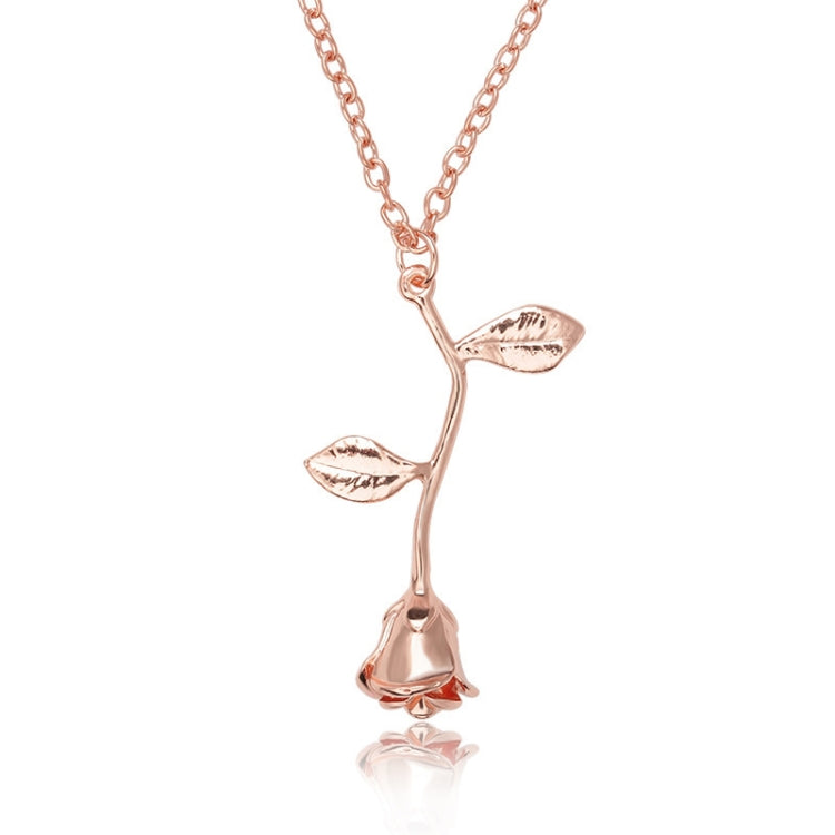 Collana con pendente fiore di rosa 45 cm 2 pezzi