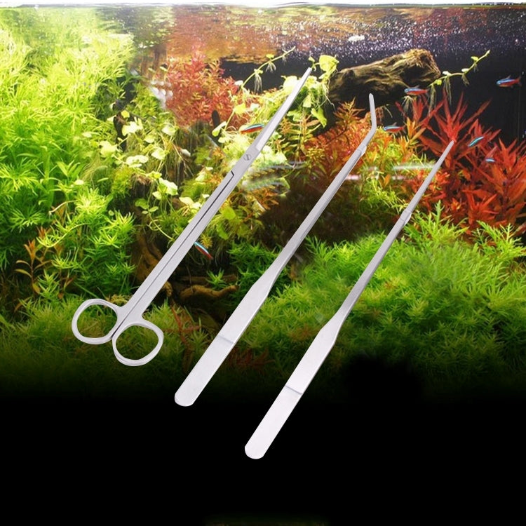 Set utensili per acquario: forbici, pinzette e clip in acciaio inox
