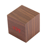 Orologio da tavolo in legno con display LED digitale