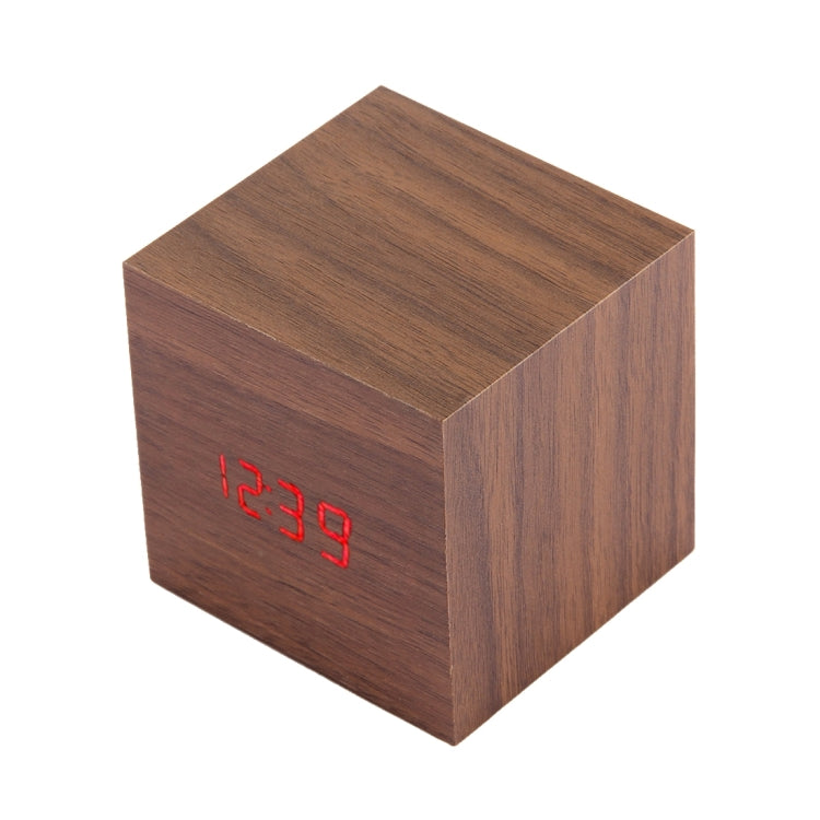 Orologio da tavolo in legno con display LED digitale