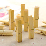 Mollette in bambù mini multifunzione per bucato, 100 pezzi - immagine 2