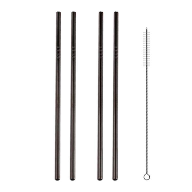 Kit 5 cannucce dritte in acciaio inox 304 con spazzola