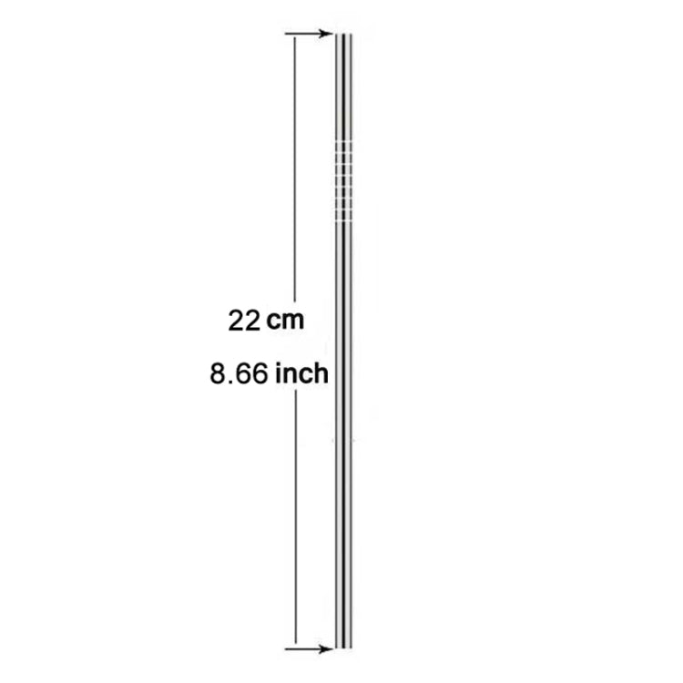 Kit 5 cannucce dritte in acciaio inox 266x6 mm