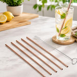 Kit 5 cannucce dritte in acciaio inox 266x6 mm