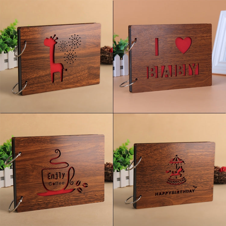 Album fotografico in legno 8 pollici a fogli mobili