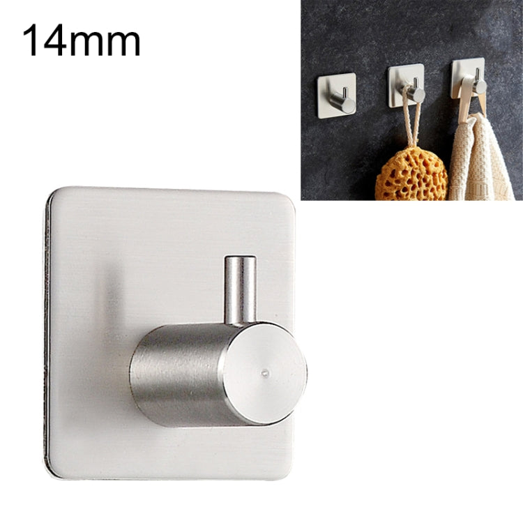 Appendiabiti cilindrico in acciaio inox 14 mm