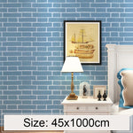 Carta da parati adesiva effetto mattone mediterraneo 3D 45 x 1000 cm - immagine 4