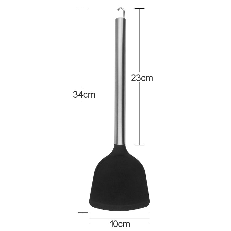 Fetta di cottura in silicone con manico in acciaio inox 36cm