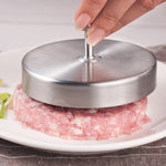 Stampo in acciaio inox per hamburger 10x10 cm