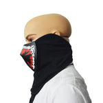 Maschera Halloween LED con controllo vocale 15x12x8 cm