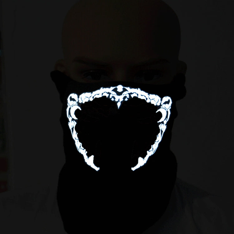 Maschera Halloween LED con controllo vocale 15x12x8 cm