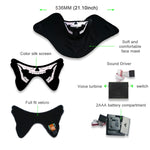 Maschera Halloween LED con controllo vocale 22x15 cm