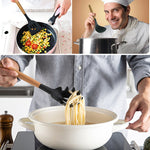 Set utensili da cucina 11 pezzi in silicone e legno