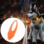 Ciondolo LED in silicone per collare animali domestici