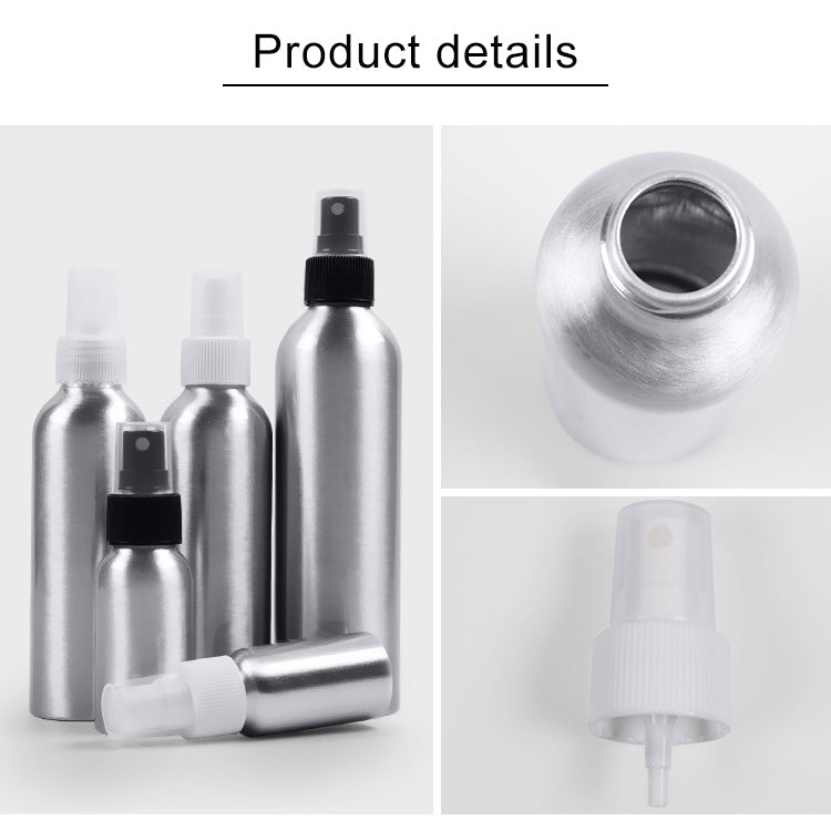 Bottiglia in alluminio con atomizzatore vetro 100 ml