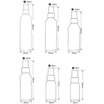Bottiglia in alluminio con atomizzatore vetro 100 ml