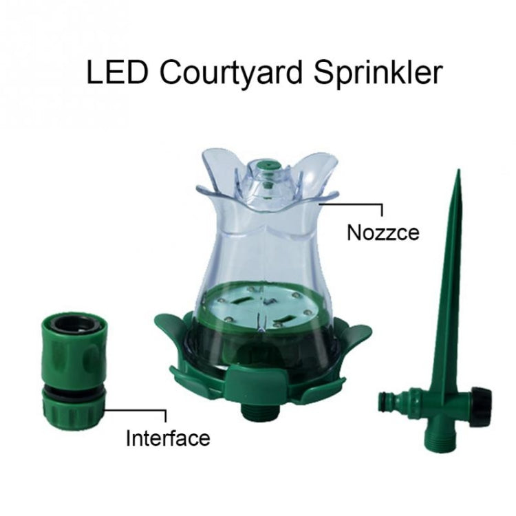 Ugello irrigazione giardino con luce LED integrata