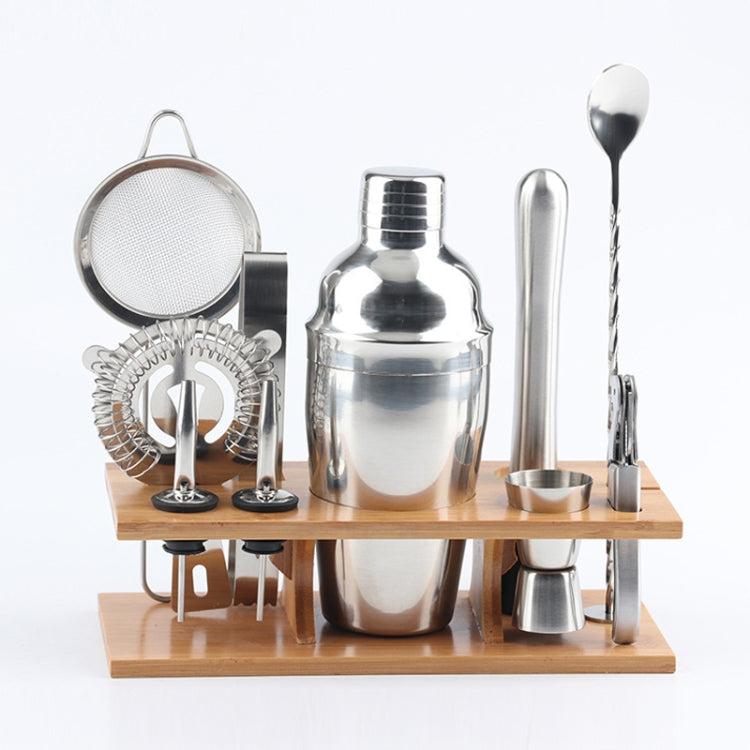 Set strumenti shaker cocktail 11 in 1 in acciaio inox 350 ml