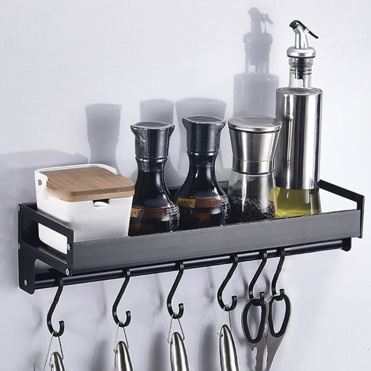 Portaoggetti da parete cucina 40 cm con 6 ganci