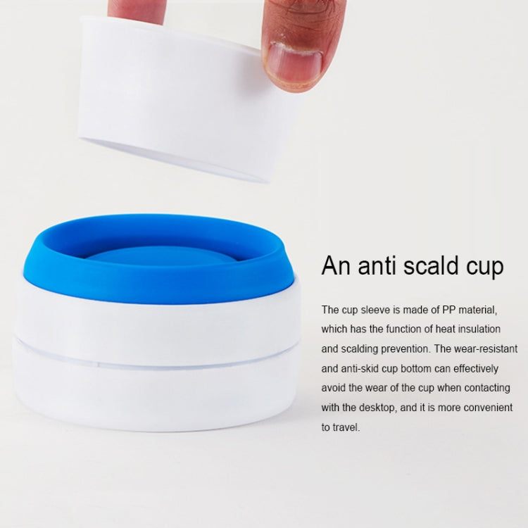 Tazza da viaggio pieghevole in silicone 350 ml