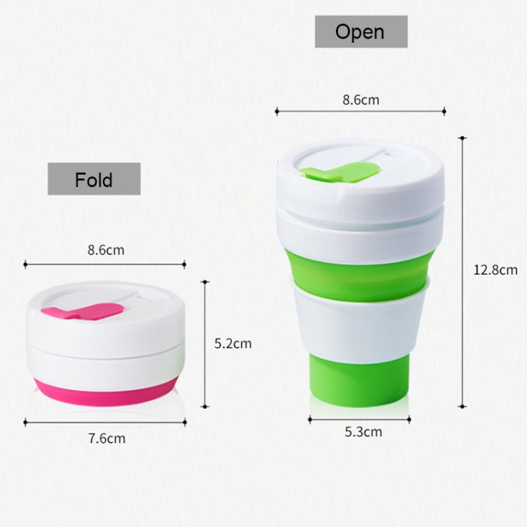 Tazza da viaggio pieghevole in silicone 350 ml