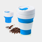 Tazza da viaggio pieghevole in silicone 350 ml